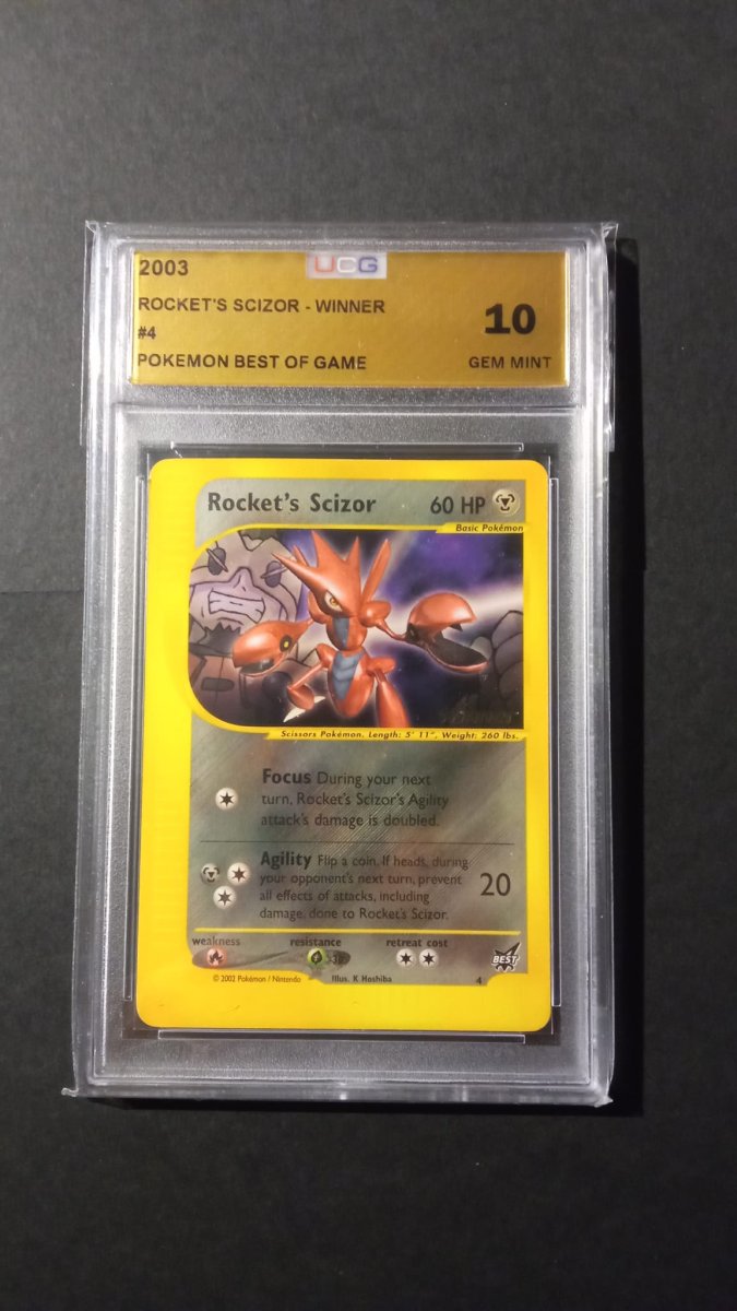 Rocket's Scizor Stamped UCG 10