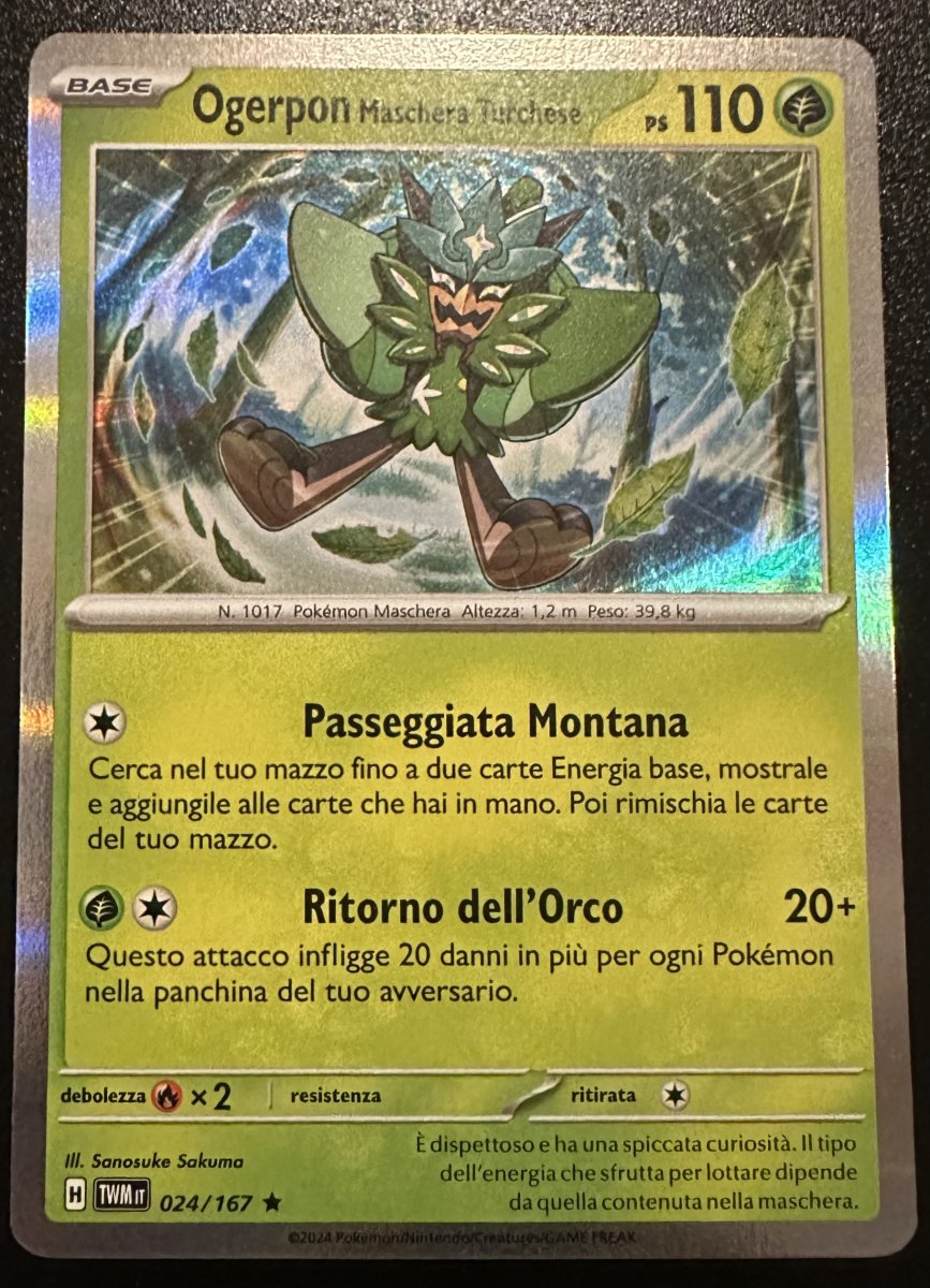 Ogerpon maschera turchese